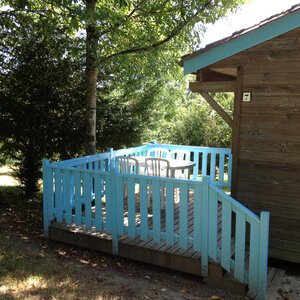 La terrasse du chalet bleu