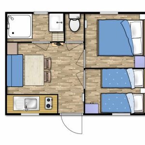 Plan Mobil-home 20m²