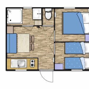 Plan Mobil-home 20m²