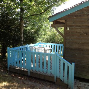 La terrasse du chalet bleu